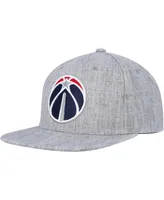 Men's Mitchell & Ness Heather Gray Washington Wizards Hardwood Classics 2.0 Snapback Hat