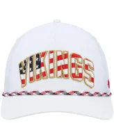 Men's '47 Brand White Minnesota Vikings Hitch Stars and Stripes Trucker Adjustable Hat