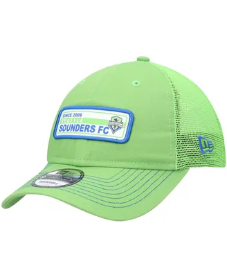 Men's New Era Rave Green Seattle Sounders Fc Established 9TWENTY Snapback Hat