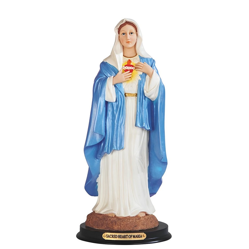 Fc Design 12"H Sacred Heart of Maria Statue Holy Figurine Religious Decoration Home Decor Perfect Gift for House Warming, Holidays and Birthdays