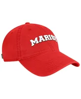 Men's Legacy Athletic Red Marist Red Foxes The Noble Arch Adjustable Hat