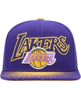 Men's Mitchell & Ness Purple Los Angeles Lakers Hardwood Classics Energy Re-Take Speckle Brim Snapback Hat