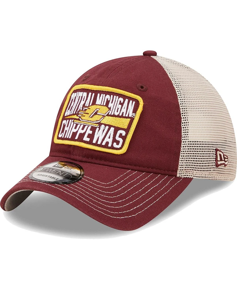 Men's New Era Maroon, Natural Arizona State Sun Devils Devoted 9TWENTY Adjustable Hat