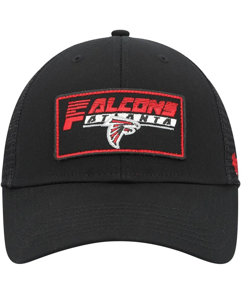 Big Boys and Girls '47 Brand Black Atlanta Falcons Levee Mvp Trucker Adjustable Hat