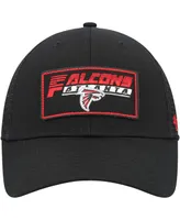 Big Boys and Girls '47 Brand Black Atlanta Falcons Levee Mvp Trucker Adjustable Hat
