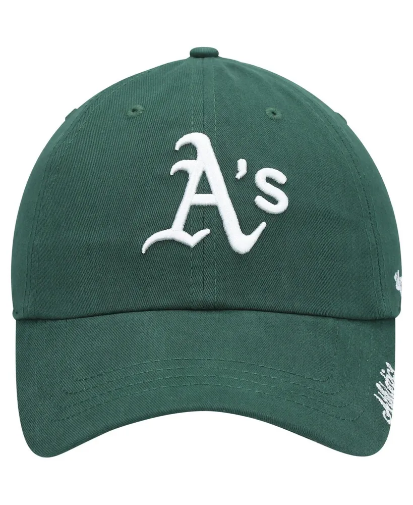 Women's '47 Brand Green Oakland Athletics Team Miata Clean Up Adjustable Hat