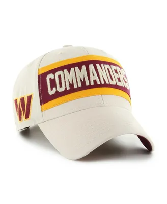 Men's '47 Brand Cream Washington Commanders Crossroad Mvp Adjustable Hat