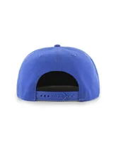 Men's '47 Brand Blue Dallas Mavericks Sure Shot Captain Snapback Hat