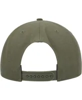 Men's '47 Brand Olive Brooklyn Nets Ballpark Camo Captain Snapback Hat