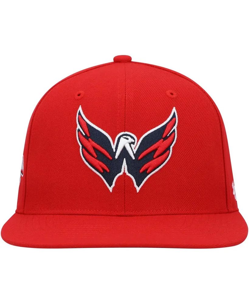 Men's '47 Brand Red Washington Capitals Sure Shot Captain Snapback Hat