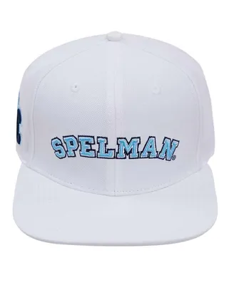 Men's Pro Standard White Spelman College Jaguars Evergreen Wool Snapback Hat