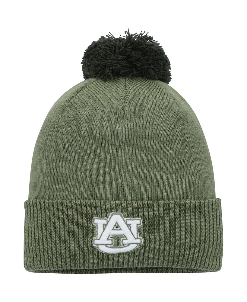 Men's Under Armour Green Auburn Tigers Freedom Collection Cuffed Knit Hat with Pom