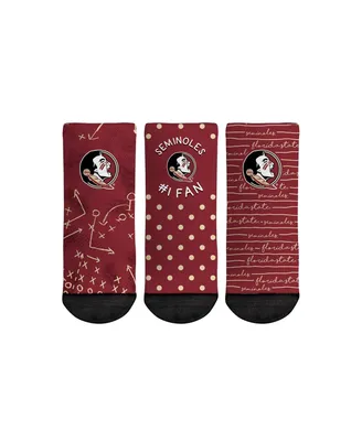 Toddler Boys and Girls Rock Em Socks Florida State Seminoles #1 Fan 3-Pack Crew Socks Set