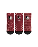 Toddler Boys and Girls Rock Em Socks Florida State Seminoles #1 Fan 3-Pack Crew Socks Set