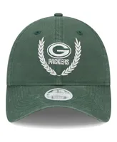 Women's New Era Green Green Bay Packers Leaves 9TWENTY Adjustable Hat