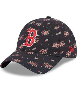 Women's New Era Navy Boston Red Sox Bloom 9TWENTY Adjustable Hat