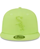 Men's New Era Neon Green Chicago White Sox Spring Color Basic 9FIFTY Snapback Hat