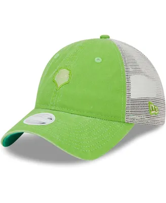 Women's New Era Rave Green Seattle Sounders Fc Micro 9TWENTY Adjustable Hat