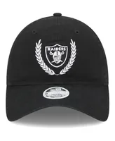 Women's New Era Black Las Vegas Raiders Leaves 9TWENTY Adjustable Hat