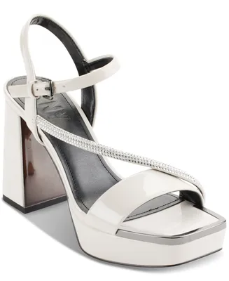 Dkny Briela Square-Toe Strappy Platform Dress Sandals