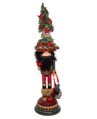 Kurt Adler 19.5" Hollywood Cardinal in Tree Hat Nutcracker