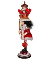 Kurt Adler 18" Hollywood King of Hearts Nutcracker