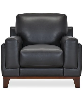 Jeddo 41" Leather Chair, Created for Macy's