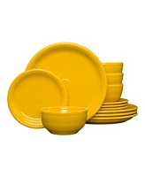 Fiesta Bistro Coupe 12-Piece Dinnerware Set, Service for 4