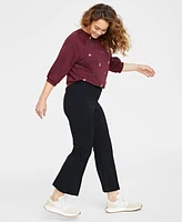 On 34th Women's Ponte Kick-Flare Ankle Pants, Regular and Short Lengths