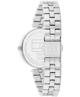 Tommy Hilfiger Women's Quartz Silver-Tone Stainless Steel Watch 34mm