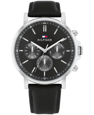 Tommy Hilfiger Men's Multifunction Leather Watch 43mm