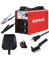 Costway Mma Welder Igbt Welding Portable Machine w/ Electrode Holder&Earth Clamp&Adapter