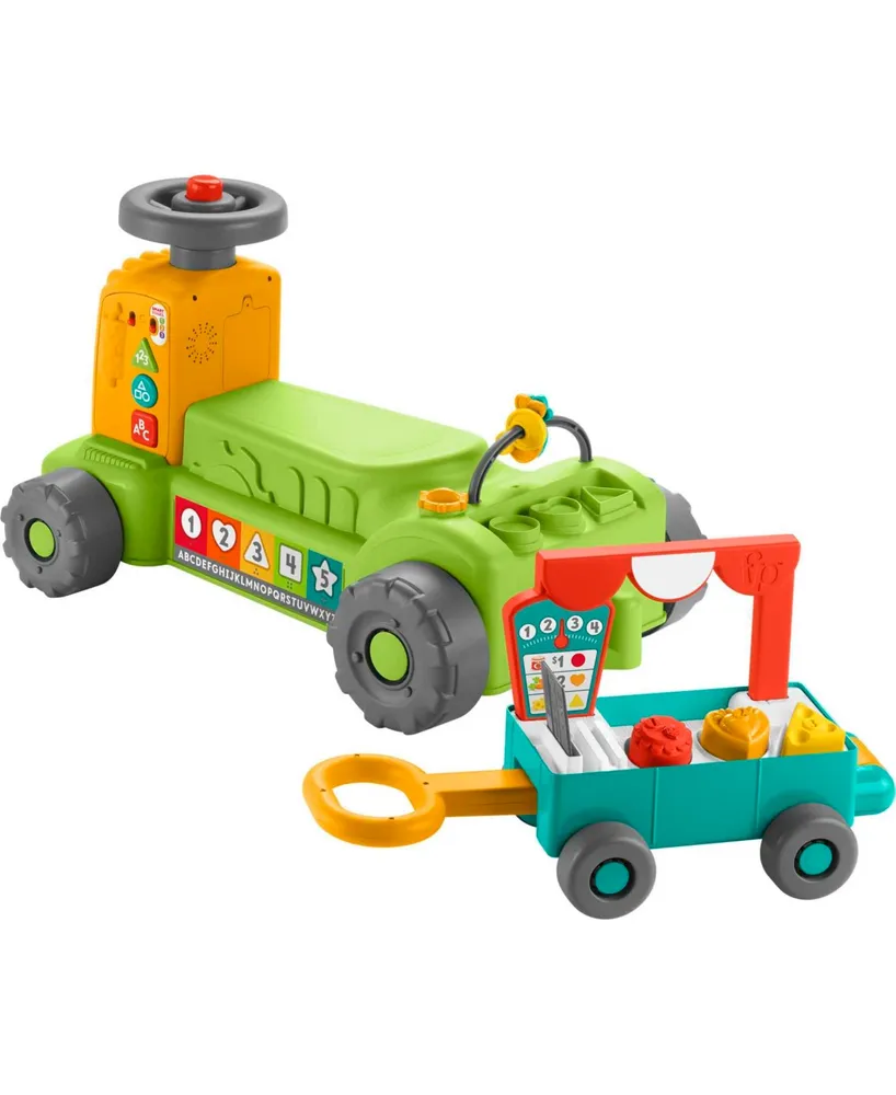 Laugh Learn 4-in-1 Farm to Market Tractor Ride-on Learning Toy