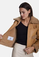 Furniq Uk Women's Genuine Shearling Jacket