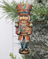 Designocracy Nutcracker Prince Christmas Wooden Ornaments Holiday Decor G. DeBrekht