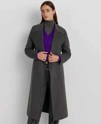 Lauren Ralph Lauren Women's Belted Wool-Blend Wrap Coat
