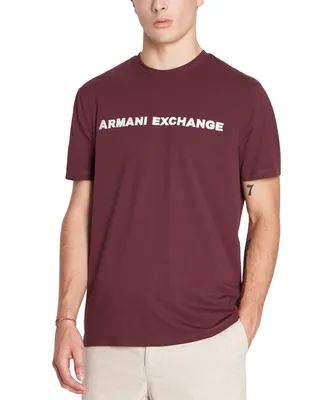 A|X Armani Exchange Men's Classic-Fit Short Sleeve Logo Crewneck T-Shirt