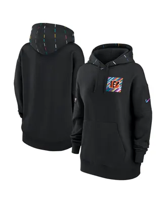 Women's Nike Black Cincinnati Bengals 2023 Nfl Crucial Catch Club Pullover Hoodie