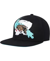 Men's Mitchell & Ness Black Vancouver Grizzlies Paint By Numbers Snapback Hat