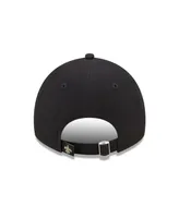 Women's New Era Black New Orleans Saints Collegiate 9TWENTY Adjustable Hat