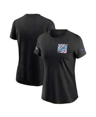 Women's Nike Black Detroit Lions 2023 Nfl Crucial Catch Sideline Tri-Blend T-shirt