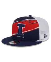 Men's New Era Navy Illinois Fighting Illini Tear Trucker 9FIFTY Snapback Hat