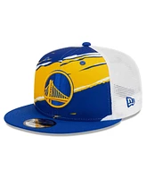 Men's New Era Royal, White Golden State Warriors Tear Trucker 9FIFTY Adjustable Hat