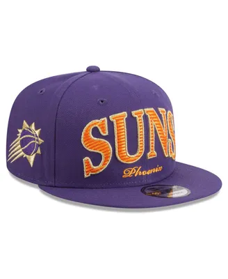 Men's New Era Purple Phoenix Suns Golden Tall Text 9FIFTY Snapback Hat