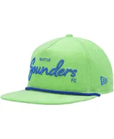 Men's New Era Green Seattle Sounders Fc Corduroy Golfer Adjustable Hat