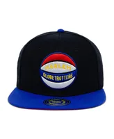 Men's Rings & Crwns Black Harlem Globetrotters Snapback Adjustable Hat