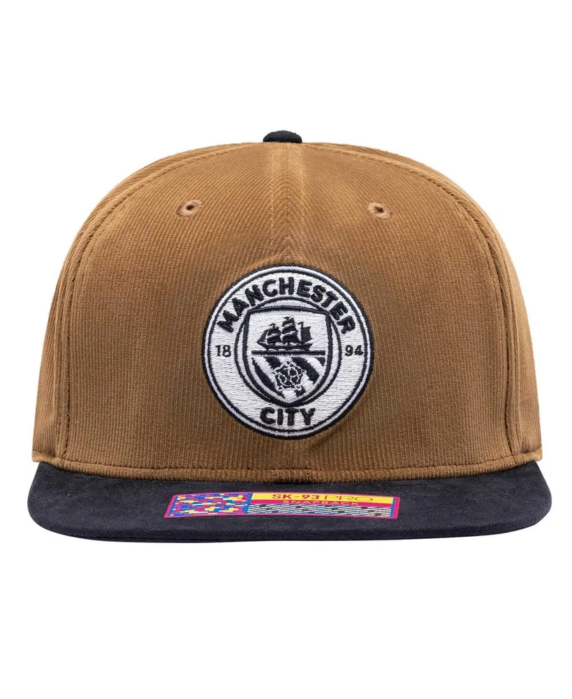 Men's Brown Manchester City Cognac Snapback Hat