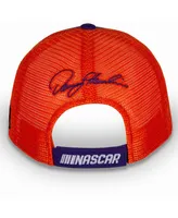 Men's Joe Gibbs Racing Team Collection Purple, Orange Denny Hamlin Team Sponsor Adjustable Hat