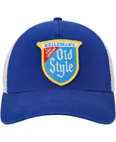 Men's American Needle Royal, Cream Old Style Valin Trucker Snapback Hat