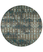 Addison Bravado Outdoor Washable ABV38 8' x Round Area Rug